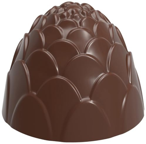12128 Polycarbonate Chocolate Mold Candy Mould with 21 Pinecone-Praline Cavities 28mm Diameter x 23mm High