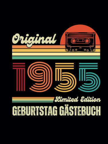 Gästebuch 70 Geburtstag 1955: Buch für Glückwünsche und Fotos der Gäste mit 80 seiten