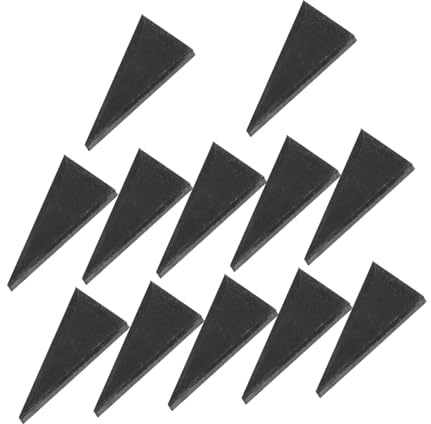 Toyvian 12 Pièces Coin de Fendage pour Hache en Acier au Carbone Moyen, Accessoire Léger et Portable pour Bois et Construction, Stabilité Renforcée