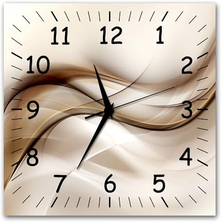 Bilder-Manufaktur BM wahlweise Funkwanduhr ODER Quarzwanduhr Funkwanduhren Funkuhr Wanduhr Funk ODER Quarz kein Ticken lautlos geräuschlos leise modern ohne Tickgeräusche MF22-10651-funk