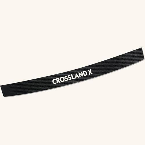 Fibra Di Carbonio Auto Paraurti Posteriore Protezione Striscia Per Opel Crossland X Anti-graffio Tronco Davanzale Porta Ingresso Trim Copertura Veicolo Porta Ingresso Protezione Adesivo