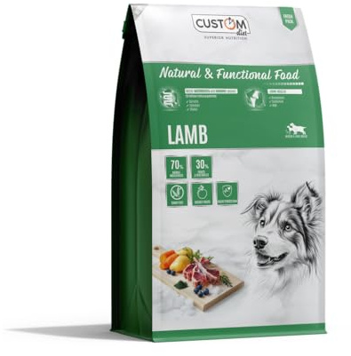 Custom Diet - Lamb Perro Adulto 2 kg – Pienso Hipoalergénico con Cordero & Pato, Alta Digestibilidad, Piel y Pelaje Saludables, Energía Diaria