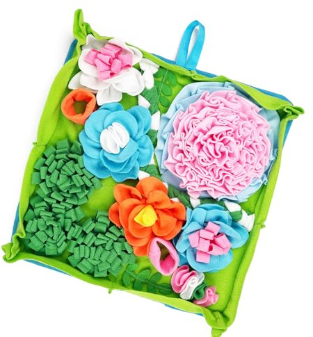 JDNH Tappetino da annusare per cani resistente agli strappi Tappeto interattivo lavabile e impermeabile Training Pad Puzzle Toy 50x50cm Sniffing Mat