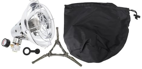 Tragbare Gasheizung, schnelle Erwärmung, einstellbare Feuerkraft, Mini-Gastankheizung für Camping, Grillen, Angeln