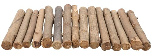 Kichvoe Nascondiglio Rifugio Naturale per Rettili e Tartarughe in Legno Design a Bastone, Decorazione Sicura per Habitat Indoor e Outdoor per Terrario e Acquario