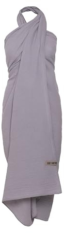 KNIT FACTORY - Liv Pareo/XL Schal - Strandtuch, XXL Schal und Pareo in einem - Multifunktionales Musselintuch - Sommer handtuchkleid - Damen Pareo aus 100% Bio-Baumwolle