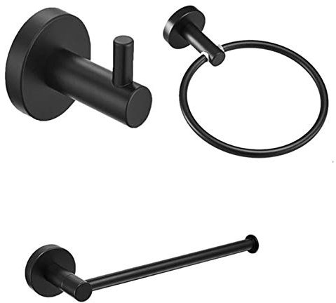 3-teiliges Set Badezimmer Handtuchwärmer - 304 Edelstahl Wand befestigte Heizkörper Handtuchhalter - 6 mm versteckte Schraubbefestigung - 3 Farben erhältlich - Bad Handtuchhaken, Kleiderhaken, Handtuc