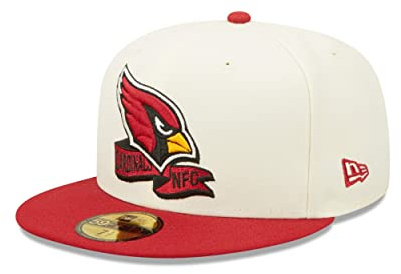New Era 59Fifty Arizona Cardinals KepsEra Herrar - flat brim hatt basebollkeps fitted cap med skärm Vinter höst-vinter - 7 7/8 (62,5 cm) cremevit