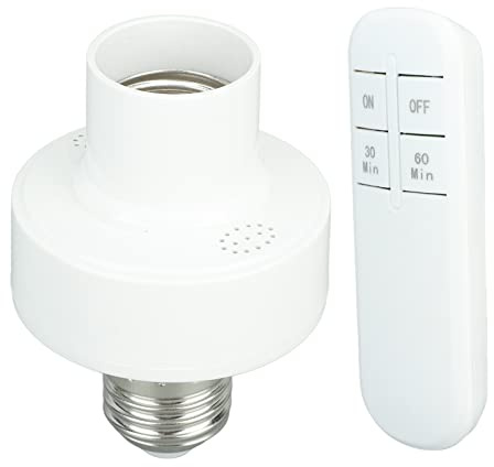 E27 Kabellose Fernbedienung für Glühbirnen, Smart Light Bulb Socket, 100W LED, 12V DC