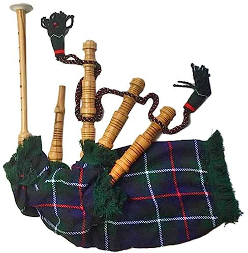 Kinderspielzeug-Dudelsack – Junior Set mit Dudelsack, – Dudelsack, Übungs-Chanter-Schilf – viele Schottenkaro-erhältlich (Mackenzie Tartan)