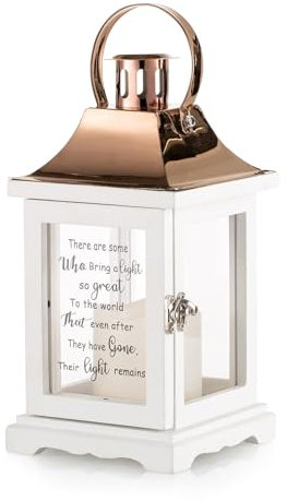 Memorial Lantern, Memorial Gifts for Loss of Loved One, Thoughtful Sympathy Gift, Funeral Gifts, Rememberance Gifts, Condolence Gifts, Bereavement Gifts for Loss of Mom/Dad/Husband/Son