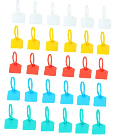 HOMSFOU 100stücke Nylon Kabelbinder Mit Etiketten Selbstverriegelnd Langlebig Für Netzwerkkabel Und Stromleitungen Vielseitig Einsetzbar Zufällige Farben Für Zuhause Und Büro