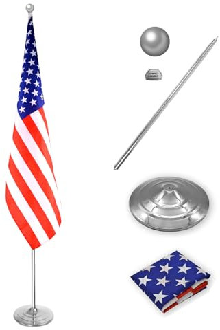 WJTQTBT inomhus flaggstång kit silver 1p