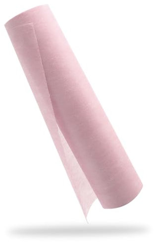 YUNSHANGHE Vlies Tischläufer, 30 cm x 25 m Tischdeko Tischläufer, Dekoratives Tischband für Taufe, Kommunion, Geburtstage, Hochzeiten und Party (Hellrosa)