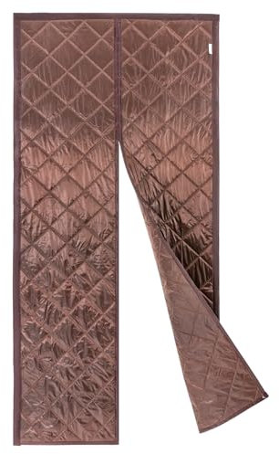 chennnls Rideau de porte magnétique thermique, 100 x 210 cm, isolation magnétique, rideau de porte thermique, coupe-vent, protection contre le froid, pour portes de balcon, salon, porte de terrasse,