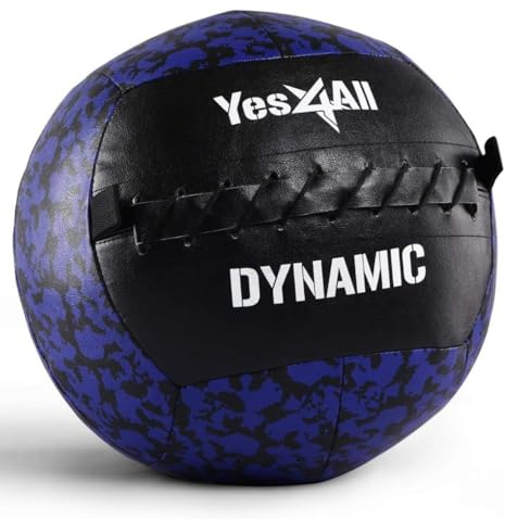 Yes4All GKAD 3 kg Dynamic Wall Ball/Soft Medicine Ball, Wall Med Ball for Full Body Workout and Strength Exercise