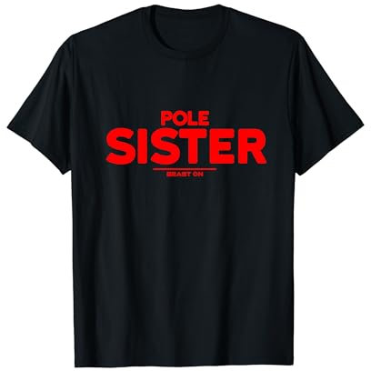 Pole Sister rot Frauen Pole Dance Trainings Pole Workout T-Shirt
