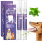 Tadoiooy 2 Stück Haustier Mundreparaturgel, 20g Haustier Mundreparaturgel für Hunde Katzen Haustier Minze Atemfrischer Zahnstift Entfernen Tartar -Haustier -Zahnpasta für Hund, Katze