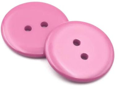 50 Stück 23,0 mm mehrfarbige runde Harzknöpfe mit 2 Löchern, DIY Scrapbooking, Kleidungsstück, Pullover, Mantel für Frauen, Nähknöpfe, Zubehör-Fuchsia