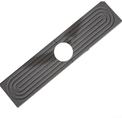 Plateau de séchage en diatomite, tapis absorbant pour robinet 45 x 10 cm, peut être utilisé comme porte-savon et porte-éponge (gris clair)