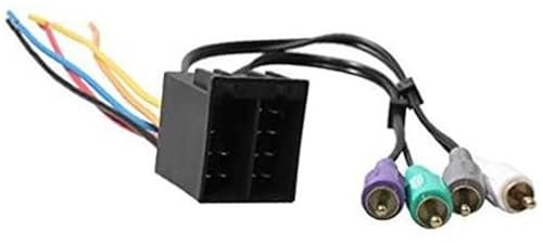 Adaptateur de câblage d'autoradio, MKVAXR Faisceau de câbles stéréo for Radio, connecteur d'intégration d'amplificateur Wamp, Adaptateur de Prise RCA, for, 1990-2004, for Volkswagen, 1990-2001, for,