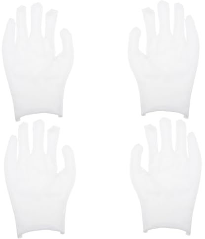 POPETPOP 12paare Baumwollhandschuhe Für Damen Und Multi-funktionale Atmungsaktive Und Schweißabsorbierende Handschuhe Für Schmuckinspektion Und Hautpflege Wiederverwendbar Einheitlich
