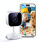 Outinput 2K(3MP) Camera Surveillance WiFi Interieur avec IR-Vision Nocturne, Détection de Mouvement et Son, Sirène, Audio Bidirectionnel, Stockage Micro SD/Cloud, pour Babyphone & Caméra Chat et Chien