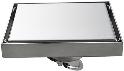 Siphon de vidange invisible pour salle de bain carré filtre à déchets 20-50 cm filtre de vidange de douche extérieur cuisine accessoires brosse 10 x 10 cm système efficace de gestion des déchets