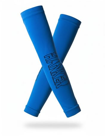 HANKER Manguitos térmicos running y ciclismo ligeros – Manga compresión brazo para deporte, protección solar y confort técnico