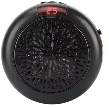 Riscaldatore portatile, Riscaldatore Da Tavolo Elettrico A Parete Termostato Per Riscaldamento Rapido Domestico Silenzioso Remoto Ufficio Interno Portatile,Riscaldatore per piccoli ambienti(Black)