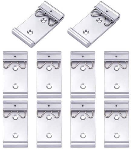 AHANDMAKER 10 Stück DIN Schienen Befestigungsclip 1.02 Zoll Breit Universelle Relais Montagehalterung Für Industrielle Automatisierungs Schaltschränke Dekoration Elektrischer Systeme