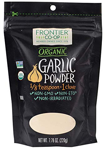 Frontier Co-op Organic Garlic Powder, 7.76-Ounce Bag, Pure and Natural Garlic Seasoning | Non-GMO and Kosher Certified | Add Flavor to Your Savory Dishes