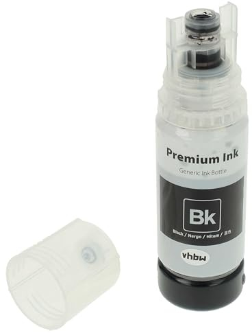 vhbw Nachfülltinte kompatibel mit Epson L6170 | L6190 Drucker - Refilltinte Dye Schwarz, 70ml