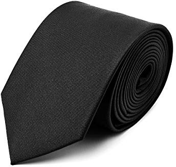 BRERA 67 Cravatta Uomo Nero Elegante in Seta | Cravattino per Completo 150x7 | Cravatte Slim per Vestito da Cerimonia e per Abiti da Lavoro
