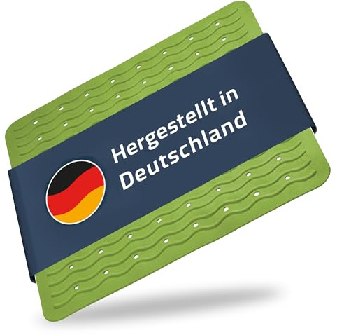 RIDDER – Duscheinlage Playa ca. 54x54cm, lindgrün, 100% TPE | Made in Germany Duschmatte aus hautfreundlichem TPE. Maschinenfeste Antirutschmatte mit Saugnäpfen & Ablauföffnungen