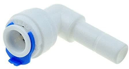 bzcemind Raccord de tuyau à osmose inverse de 9,52 mm - Raccord rapide de 9,52 mm - Tige L droite pour aquarium