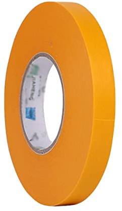 nanaxagly Ruban de masquage jaune, 50 mètres, pour le masquage de peinture en aérosol automobile, belle séparation de couleur de couture, bricolage, etc. (largeur 10 mm)