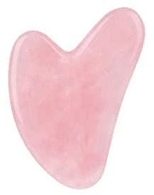 Natürliches Rosenquarz-Augenmasken-Pflegemassagegerät Für Das Gesicht Gouache Jade Gua Sha Set Entspannend,Typ 2