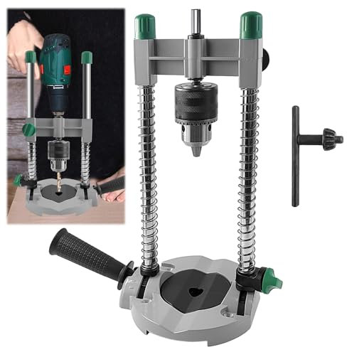 Bohrständer Mobil, Einstellbarer Winkel Bohrständer, 45 60 75 90° Bohrhilfe, 14 * 29 CM Ständerbohrmaschine, Bohrhilfe Senkrecht Bohren, Metallmaterial Bohrständer für Bohrmaschine