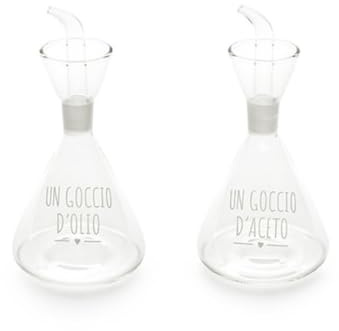 Nuvole di Stoffa Set da due Oliera e aceto in vetro Un Goccio Shabby Chic 250 ml