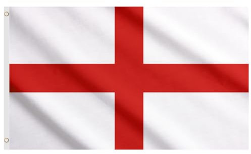 Second Ave England Flag 5ft X 3ft Large Double Sided With Brass Eyelets English World Cup Euros St Geroge's Flag