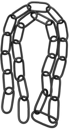 OSALADI Cadena De Eslabones De Hierro Negra De 4 Mm De Diámetro, Resistente Hasta 20 Kg, Para Lámparas y Accesorios De Iluminación, Uso Techo, Longitud De 1 Metro