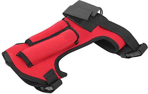 KIMISS Professional Diving Leggings Knife Wrap Sheath - Adjustable Underwater Diving Equipment, Red