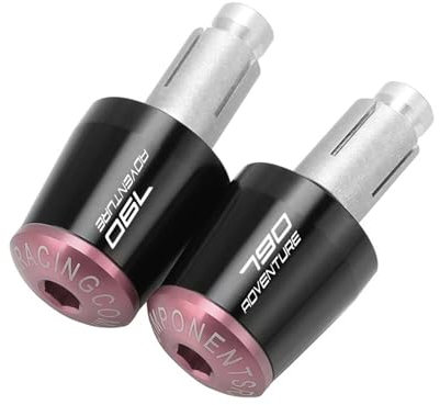 BCOTNHZT Motorrad Lenkerenden FÜR 790 Adventure R S 2017-2024 2023 2022 2021 2020 Lenker Getriebe Balanced Plug Slider Griff Bar Kappe Endstopfen(Pink)