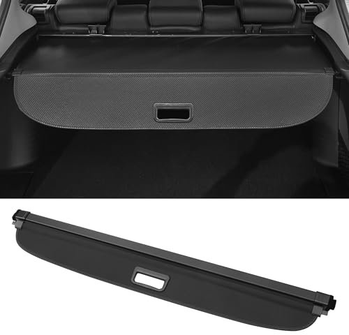 Motoforti Kofferraum ausziehbare Laderaumabdeckung für Mercedes-Benz Smart Fortwo 2010-2015 Heckklappenablage Gepäcksicherheitsabdeckung Schattierung, Leinwand, Glanzschwarz