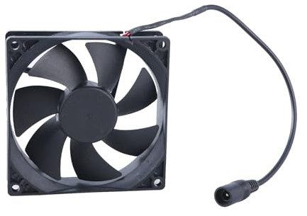 DC12V 9025 Ventola di raffreddamento da 9 cm di installazione facile ad alto flusso d'aria 2500R a basso rumore 5,5 x 2,1 mm connettore protezione da surriscaldamento