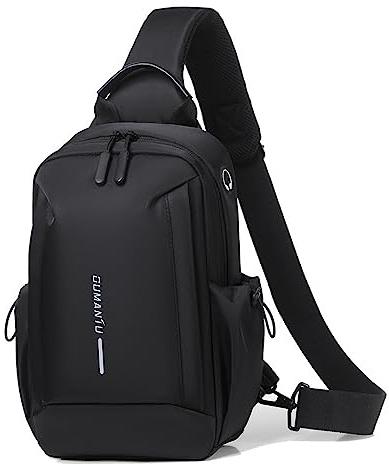 FANDARE Herren Brusttasche Männerhandtasche Umhängetasche Herren Brustbeutel City Bag Shoulder Bag Men Herrenhandtasche Crossbody Bag Schultertasche für Reise Crossbody Pack Wasserdicht