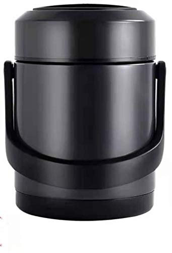 ZHZXBDGQ Vacuum Insulated Stainless Steel Flask, Food Flasks for Hot Food Thermal Vacuum Insulated Lunch Box Leak-Proof Food/Soup,1.6L-Knight Gray||2L