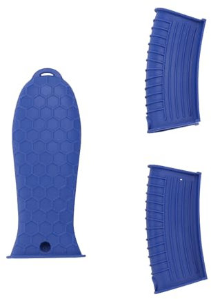 MRNHA Silikon Heiß Halter für Guss, 3 Pack Topf HüLse rutschfeste Gummi Abdeckung für die Bratpfanne Braten Pfanne