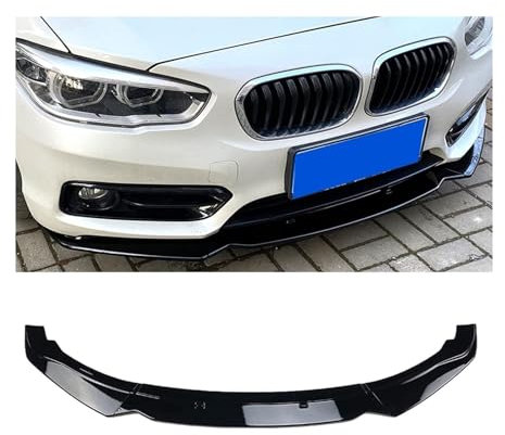 Auto Frontspoiler Lippe Für B&MW 1 Series F20 F21 116i 118i 120i 2015–2019 Frontstoßstangenlippe Kinnspoiler Karbonfaser-Look Frontdiffusor Diffusor Glänzend-schwarz(Carbon-fiber-look)